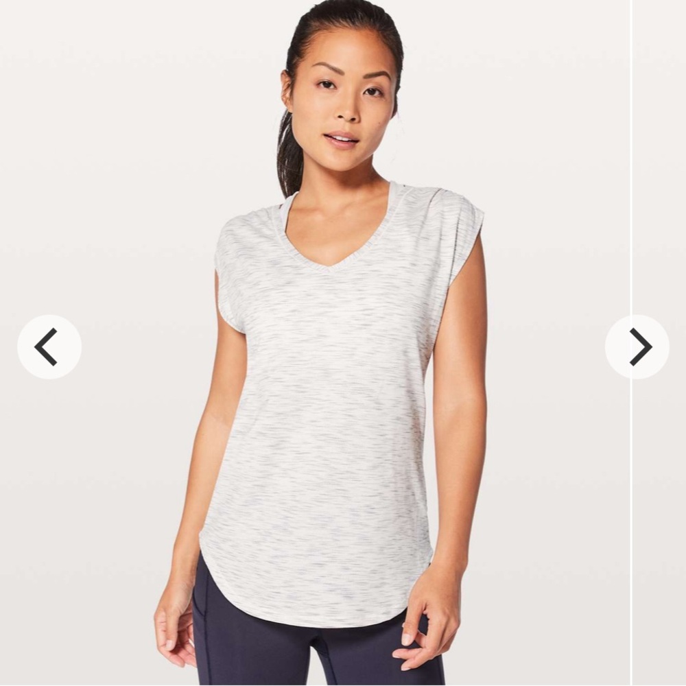 🚨LAST CHANCE🚨 Lululemon Sweat Times Short Sleeve
Tiger Space Dye Hail White